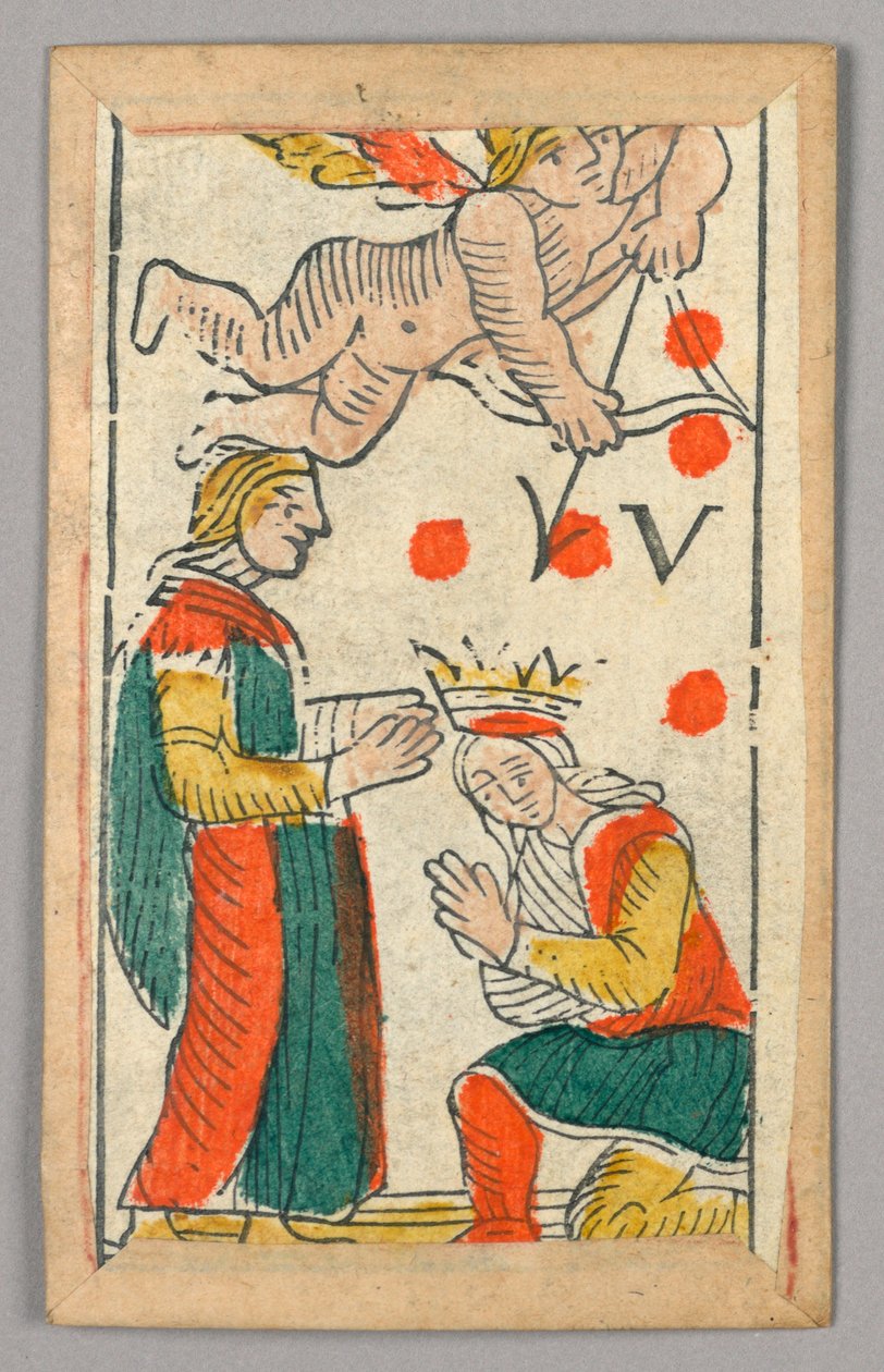 بطاقة لعب Minchiate (Tarot) بواسطة فنان غير معروف