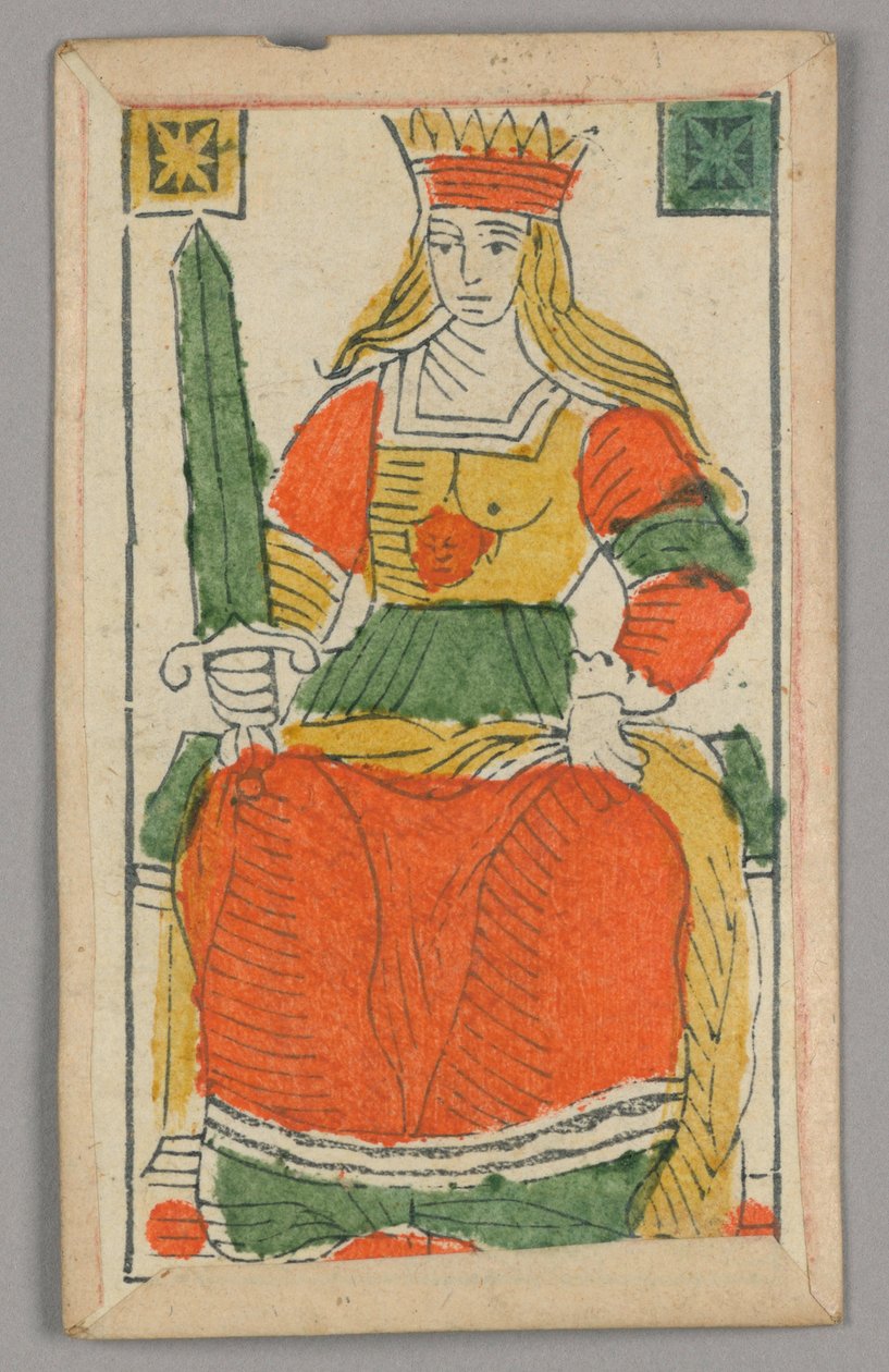 بطاقة لعب Minchiate (Tarot) بواسطة فنان غير معروف