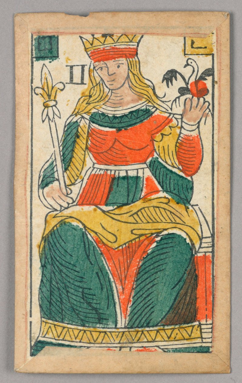 بطاقة لعب Minchiate (Tarot) بواسطة فنان غير معروف
