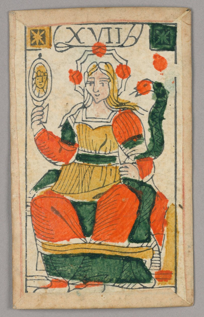 بطاقة لعب Minchiate (Tarot) بواسطة فنان غير معروف