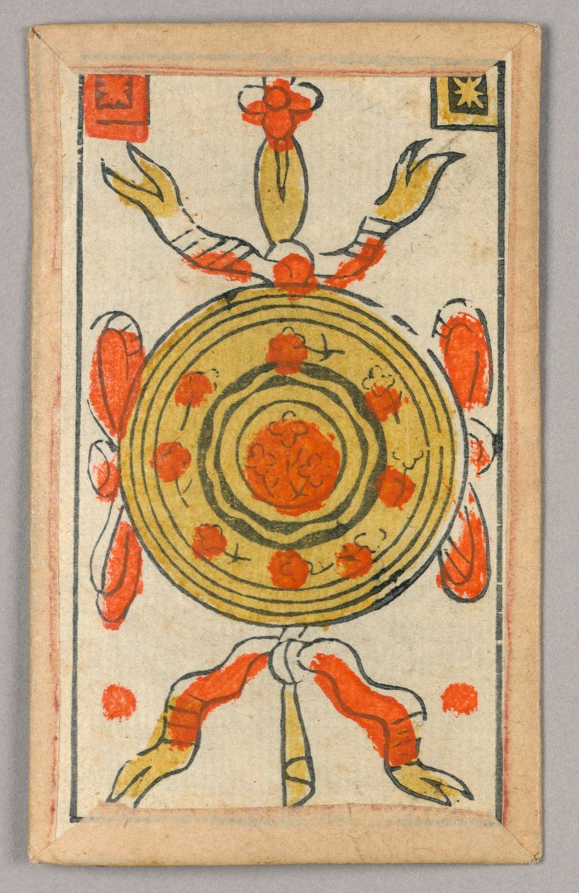 بطاقة لعب Minchiate (Tarot) بواسطة فنان غير معروف
