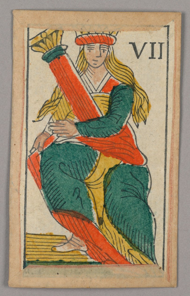 بطاقة لعب Minchiate (Tarot) بواسطة فنان غير معروف
