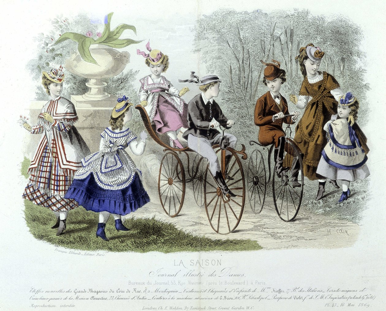 Mothers, children and bicycles in kindergarten (children