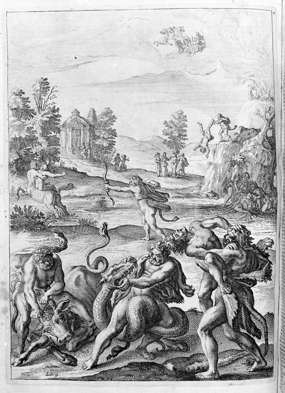 Ovide (Ovid) - رسم توضيحي للكتاب 15 - (يمثل كتاب Ovid's Metamorphoses الخامس عشر. Farnabii.) ملاحظة من قبل Thomas Farnaby (Farnab) (1575-1647) بواسطة فنان غير معروف