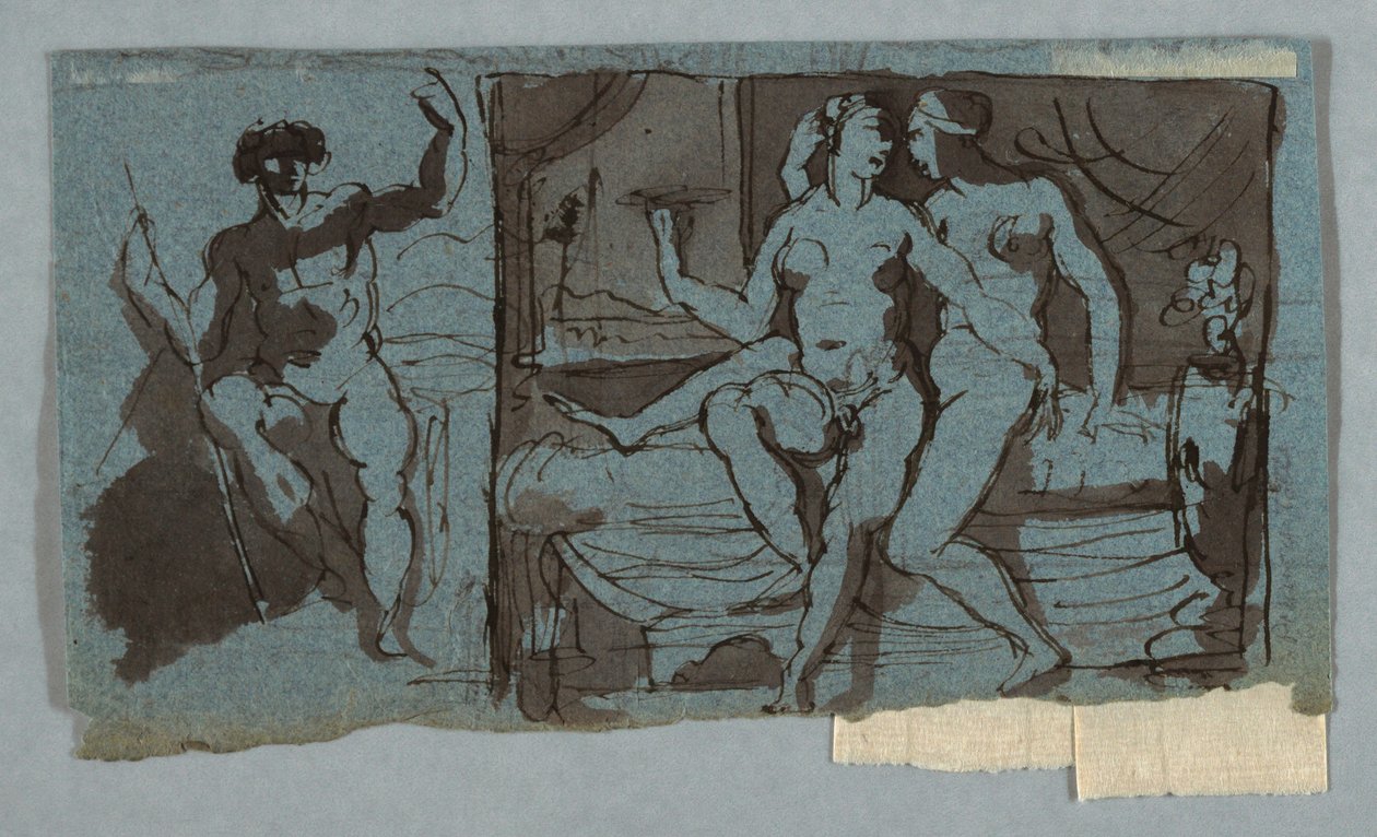 باريس ، زيوس يزور كاليستو بواسطة فنان غير معروف