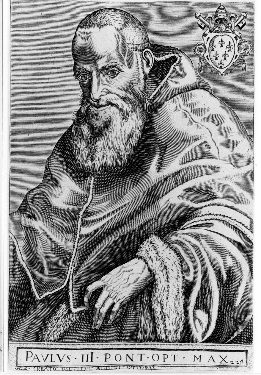 بول الثالث (1468 - 1549). بواسطة فنان غير معروف