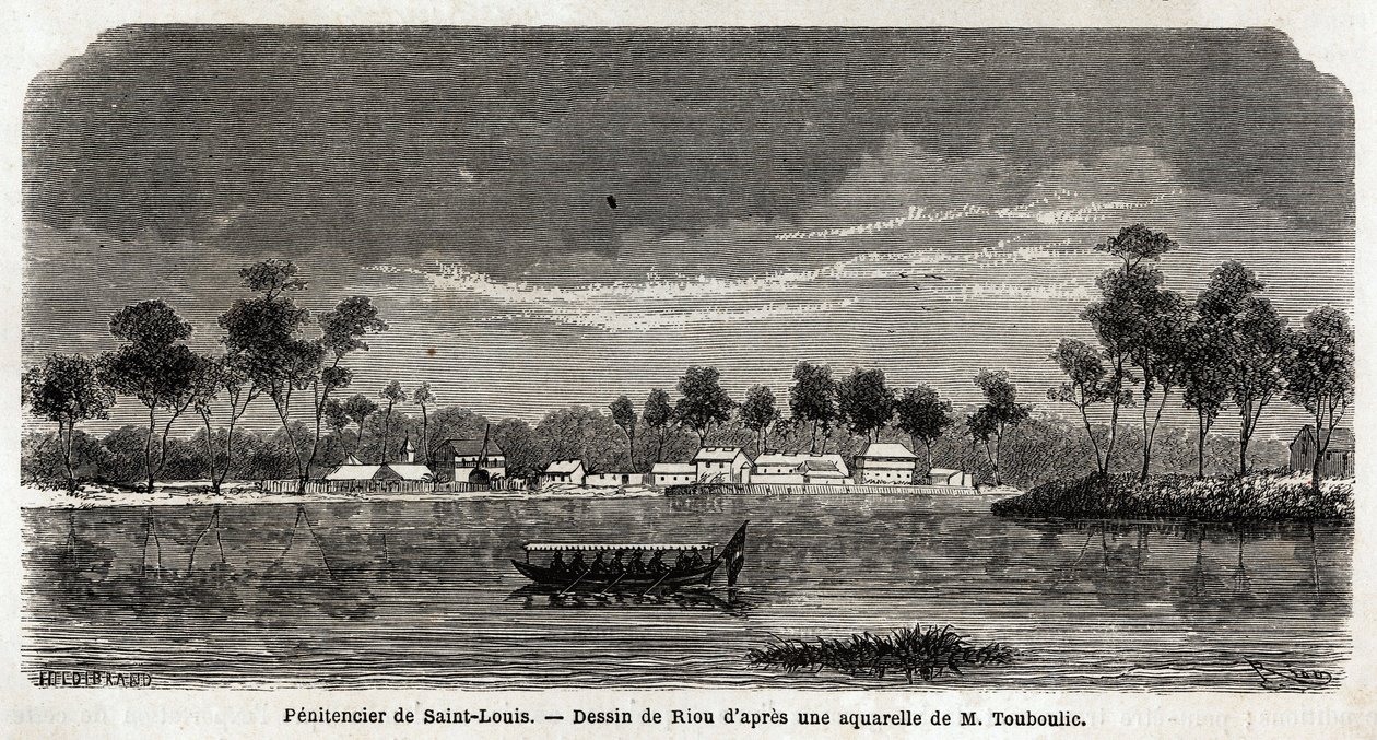 Penitencier of Saint Louis of French Guiana ، الذي تم تنظيمه حصريًا لتسجيل الأشجار نيابة عن الحكومة ، تأسس في عام 1859 كامتداد لمنصب Saint Laurent الذي أصبح غير كافٍ ، وكانوا مستقلين تمامًا ، ولكن بواسطة فنان غير معروف