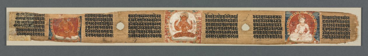 كمال الحكمة في ثمانية آلاف سطر: Ashtasahasrika Prajnaparamita: ورقة مزخرفة بواسطة فنان غير معروف