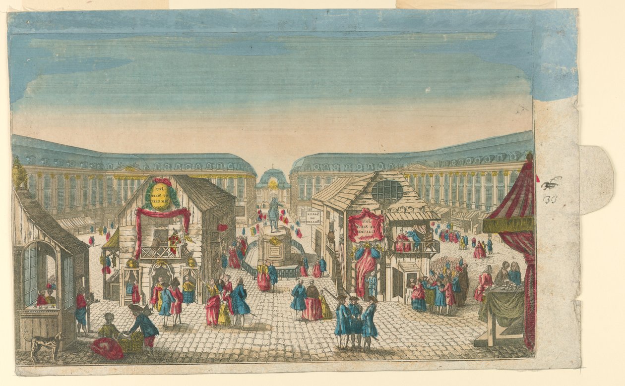 Place Vendôme خلال معرض Saint-Ovide ، باريس بواسطة فنان غير معروف