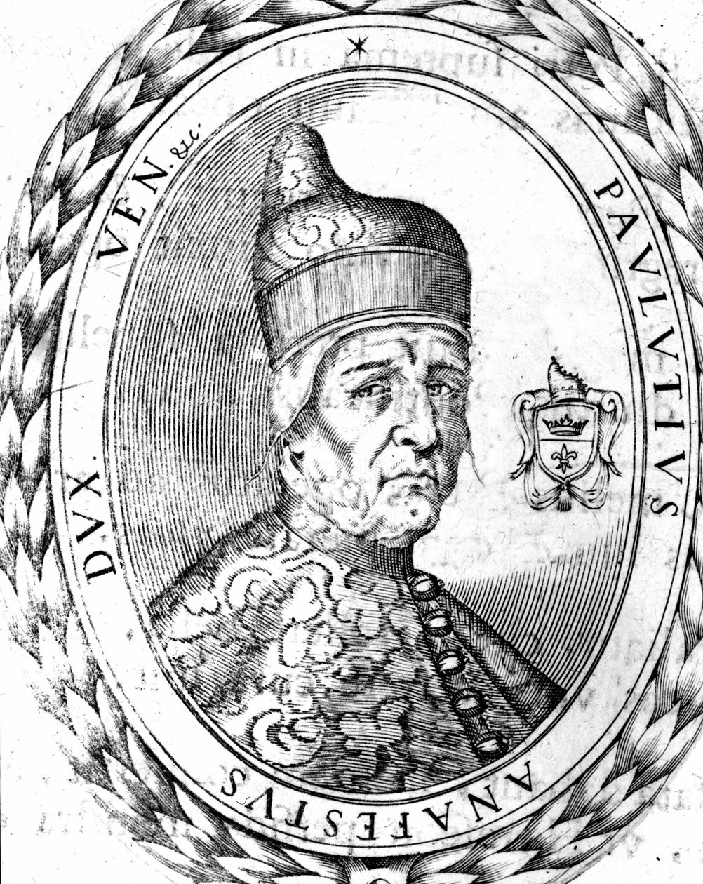 بورتريه Paoluccio Anafesto (697-717). أول دوج من البندقية. بواسطة فنان غير معروف