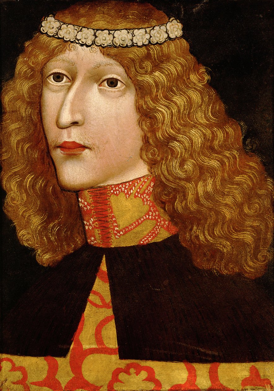 صورة لاديسلاوس الخامس بعد وفاته (حوالي 1440-1457) ملك المجر (1444-1457) وبوهيميا (1453-1457) (لاديسلاس الأول ملك هابسبورغ أو لاديسلاوس - لاديسلاوس بعد وفاته (1440-1457) بواسطة مجهول بواسطة فنان غير معروف