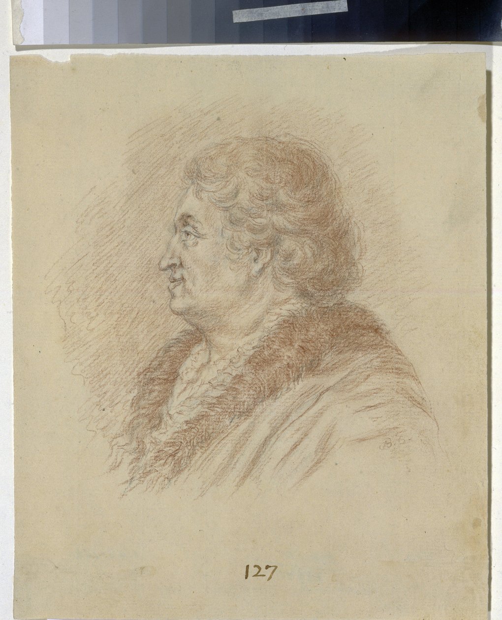 صورة لأمير توريس ، المشير ورجل الدولة غريغوري ألكساندروفيتش بوتيمكين (بوتيومكين) (1739-1791). (صورة أمير توريس ، المشير العام ، رجل الدولة GA Potyomkin). رسم مجهول ، قلم رصاص ، متفائل على ورق. الفن ريال عماني بواسطة فنان غير معروف