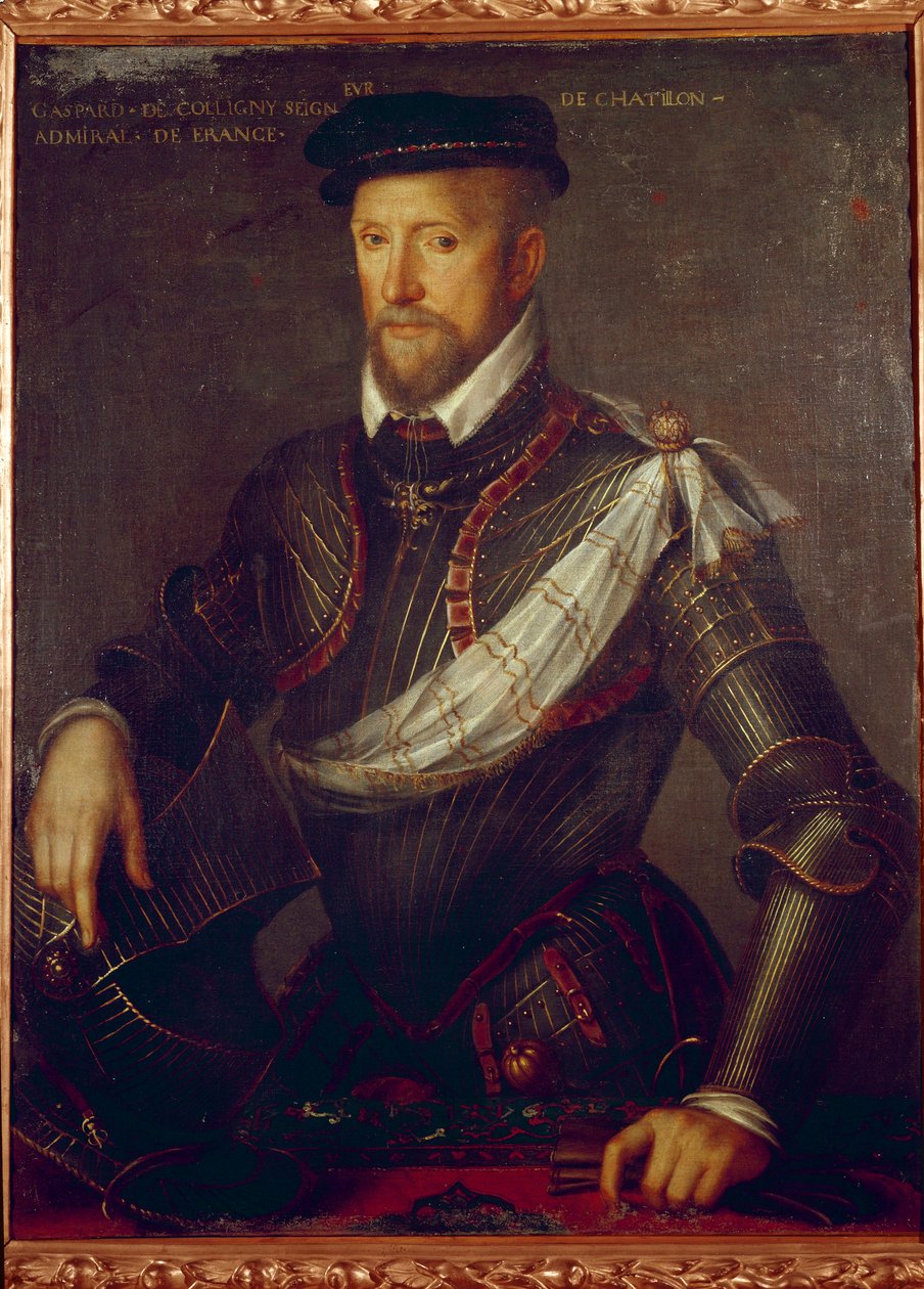 Portrait of Admiral Gaspard de Coligny (1519-1572) Anonymous painting. 16th century Paris, Musee du Protestantisme بواسطة فنان غير معروف