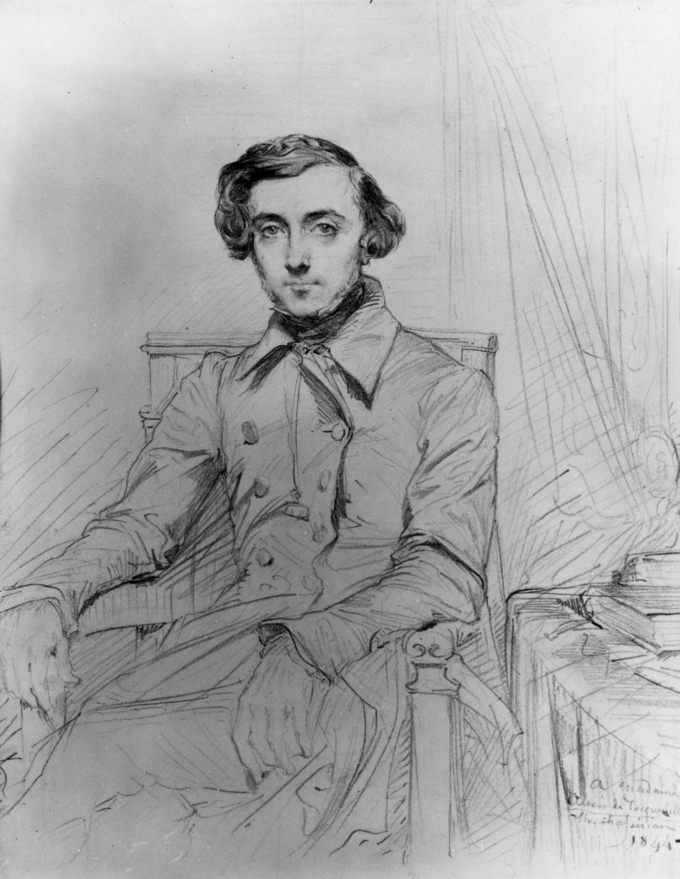 Portrait of Alexis de Tocqueville (1805-1859). بواسطة فنان غير معروف