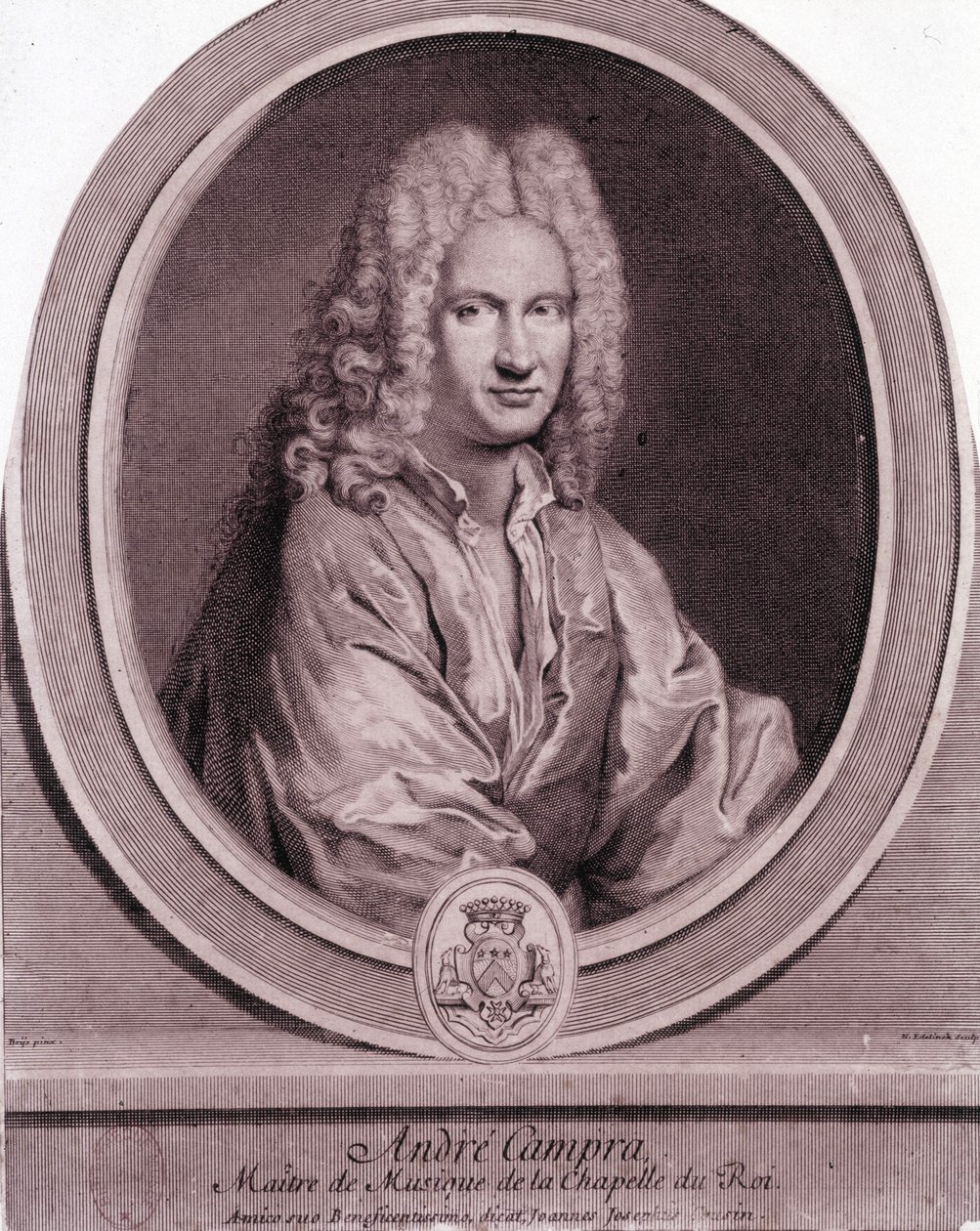 صورة لأندريه كامبرا (1660-1744) ، الملحن الفرنسي. بواسطة فنان غير معروف