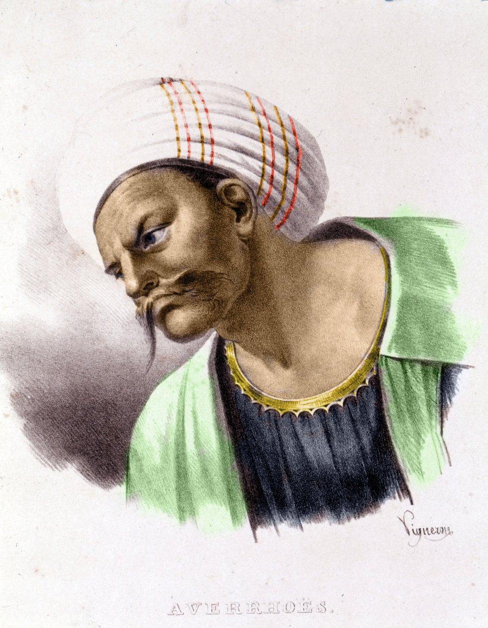 صورة ابن رشد (1126-1198). بواسطة فنان غير معروف