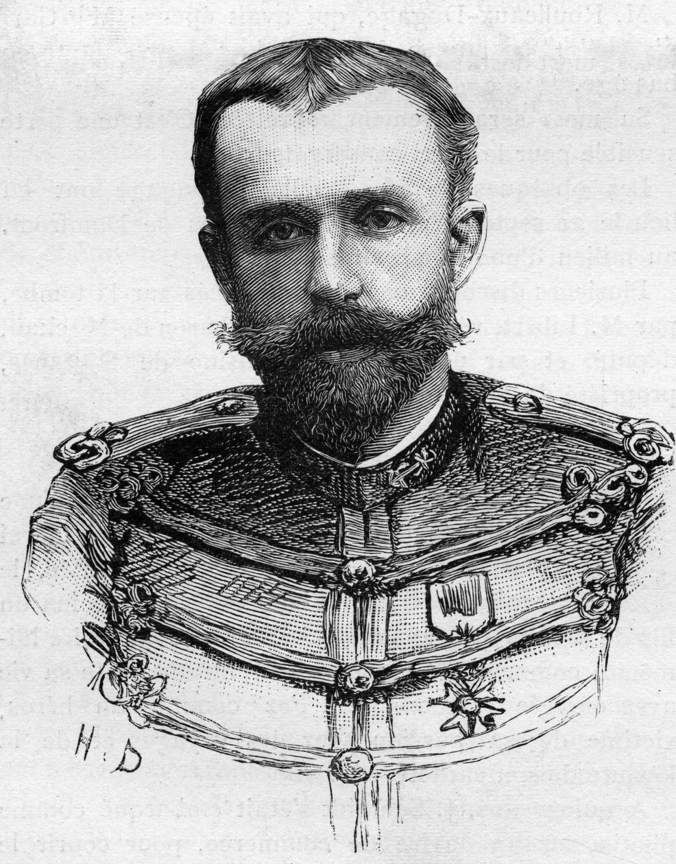 صورة للقبطان هنري بليغنور ، الذي توفي عام 1887 في حادث زورق في قتابي. بواسطة فنان غير معروف