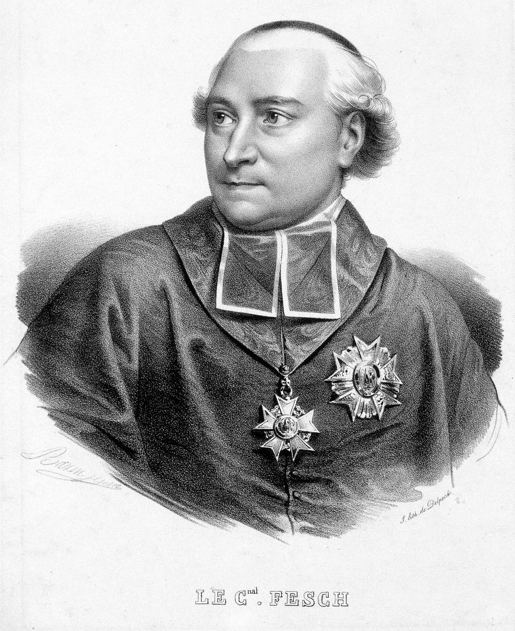 صورة للكاردينال جوزيف فيش ، عم نابليون بونابرت (1763-1839). بواسطة فنان غير معروف