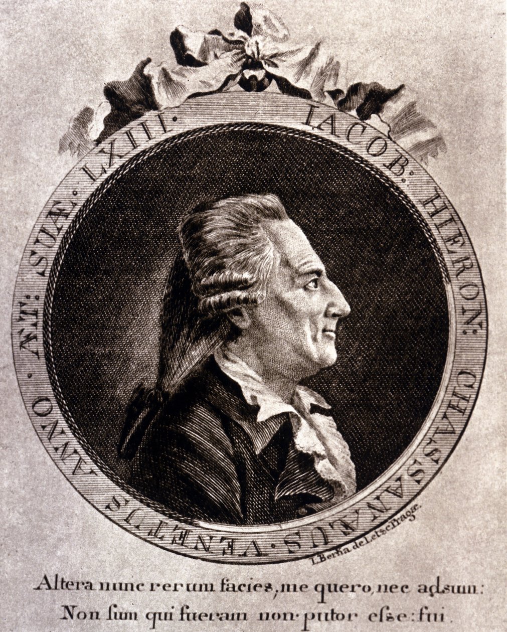 صورة لكازانوفا (1725 - 1798) - صورة في مقدمة الكتاب ، في Histoire de ma fuite des prisons de la République de Venice ، مكتوبة في Dux en Bohemia بواسطة فنان غير معروف