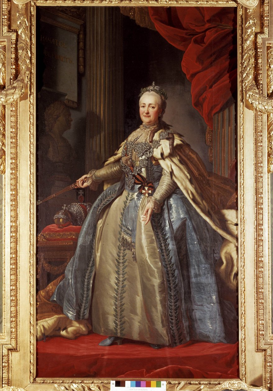 صورة لكاثرين الثانية (1729-1796) ، إمبراطور روسيا ، محفوظة في قصر دروتنينغهولم في ستوكهولم. بواسطة فنان غير معروف