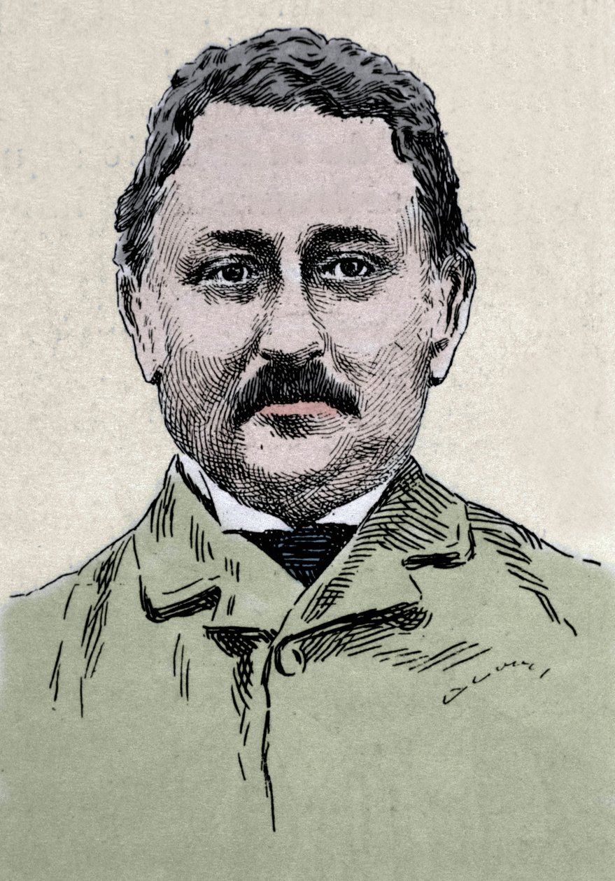 صورة لسيسيل جون رودس (1853-1902) رجل الأعمال البريطاني والمسؤول الاستعماري. بواسطة فنان غير معروف