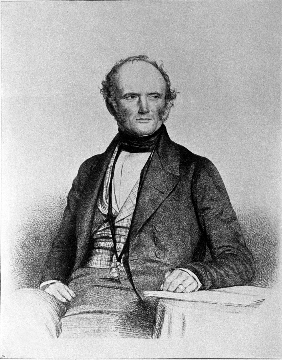 صورة تشارلز ليل (1797-1875) ، جيولوجي اسكتلندي. بواسطة فنان غير معروف