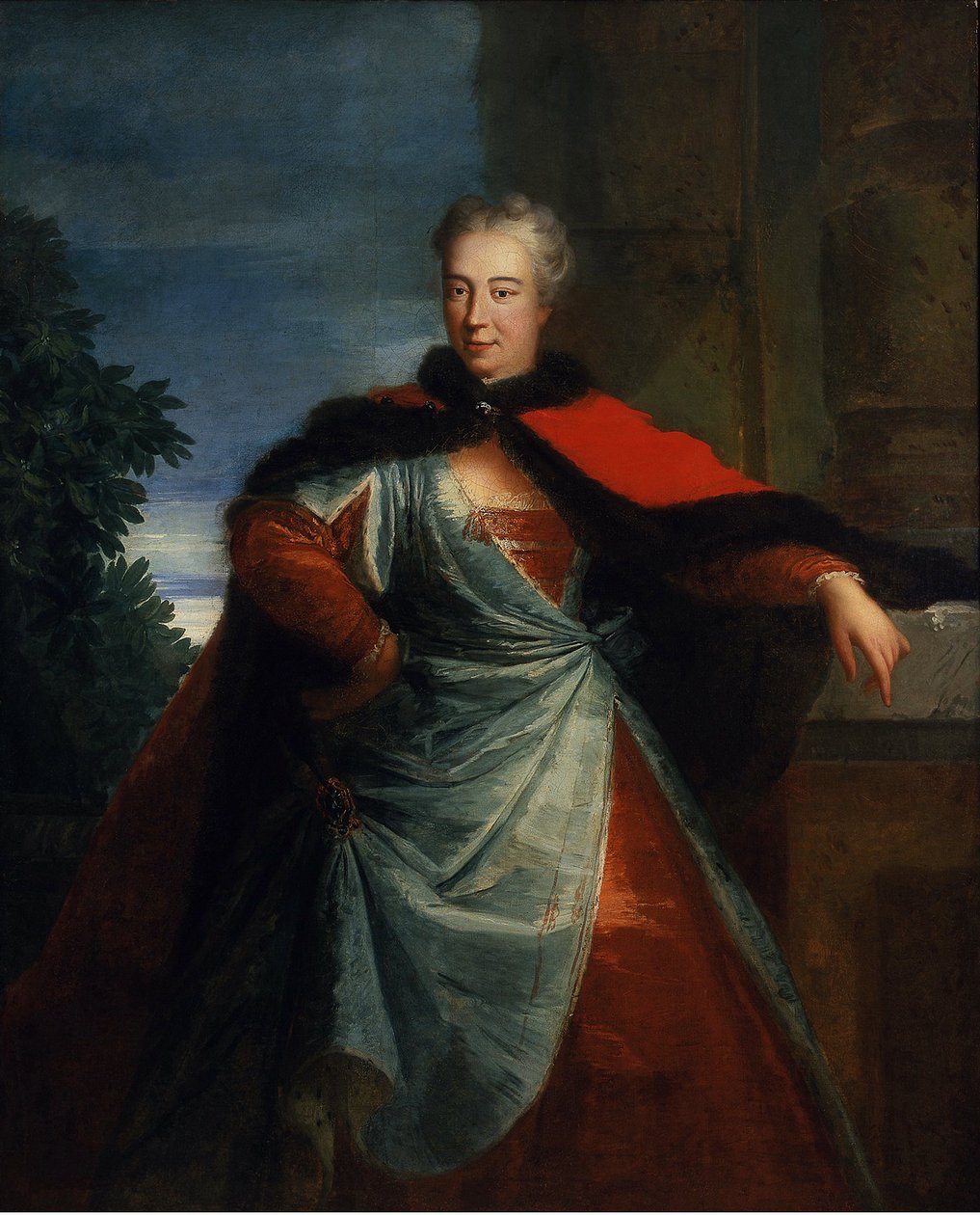 صورة للكونتيسة Elzbieta Helena Sieniawska (1669-1729) ، ني لوبوميرسكا ، مجهول. زيت على قماش ، الحجم: 160 × 129 ، الثلث الأول من القرن الثامن عشر ، متحف نارودو ، وارسو بواسطة فنان غير معروف