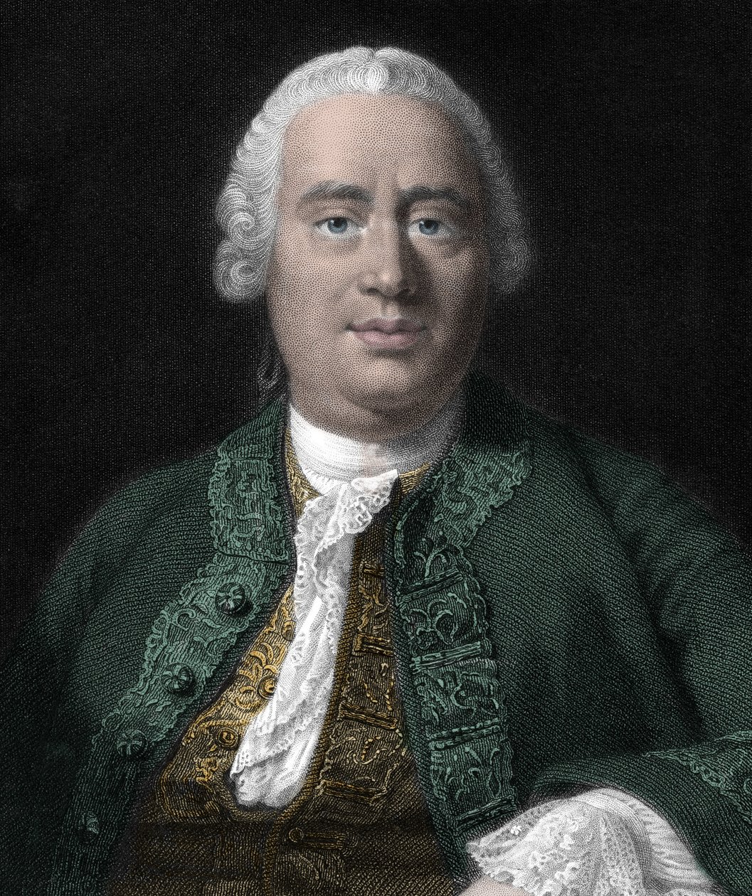صورة لديفيد هيوم ، الفيلسوف الاسكتلندي (1711-1776). بواسطة فنان غير معروف
