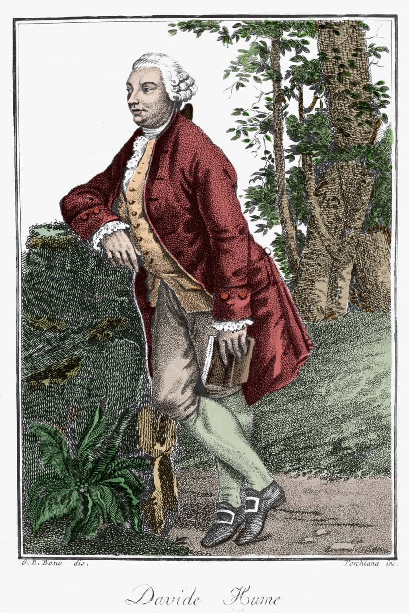 صورة لديفيد هيوم ، الفيلسوف الاسكتلندي (1711-1776). بواسطة فنان غير معروف