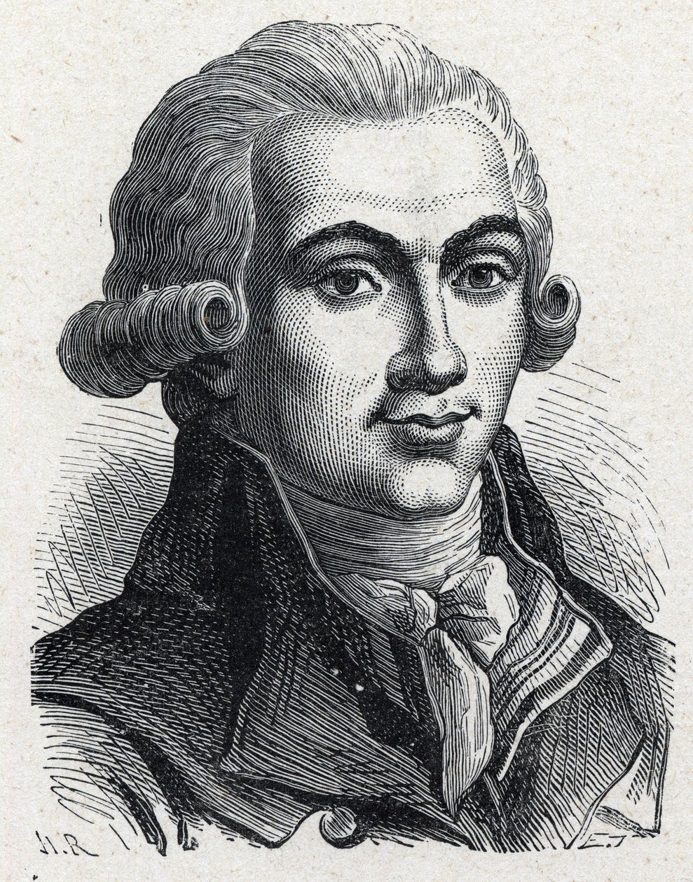 صورة لإيلي جواديت (1758-1794) ، ثوري فرنسي. بواسطة فنان غير معروف