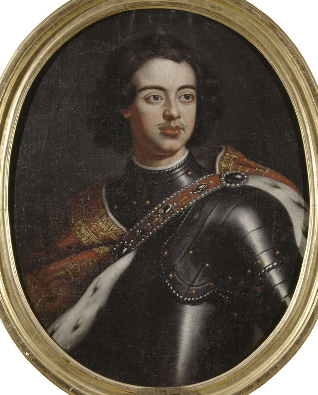 صورة للإمبراطور بطرس الأول (1672-1725) ، مجهول. زيت على قماش. الأبعاد: 77x61 سم. المتحف الوطني ستوكهولم بواسطة فنان غير معروف