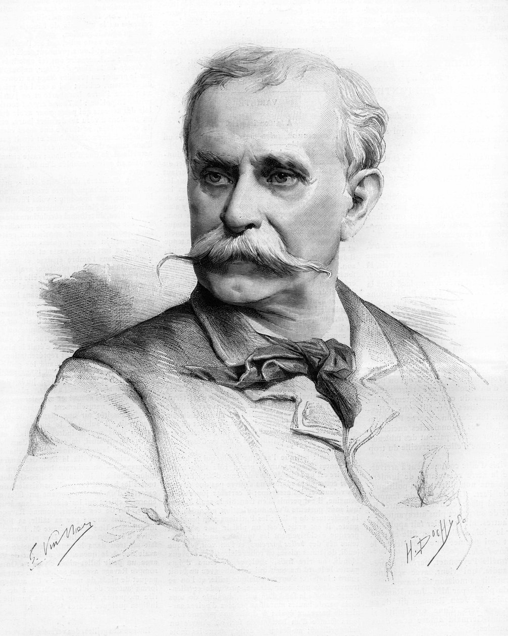 صورة شخصية لإرنست ريير الملحن الفرنسي (1823 إلى 1909) رسم إم جي فويلييه. بواسطة فنان غير معروف