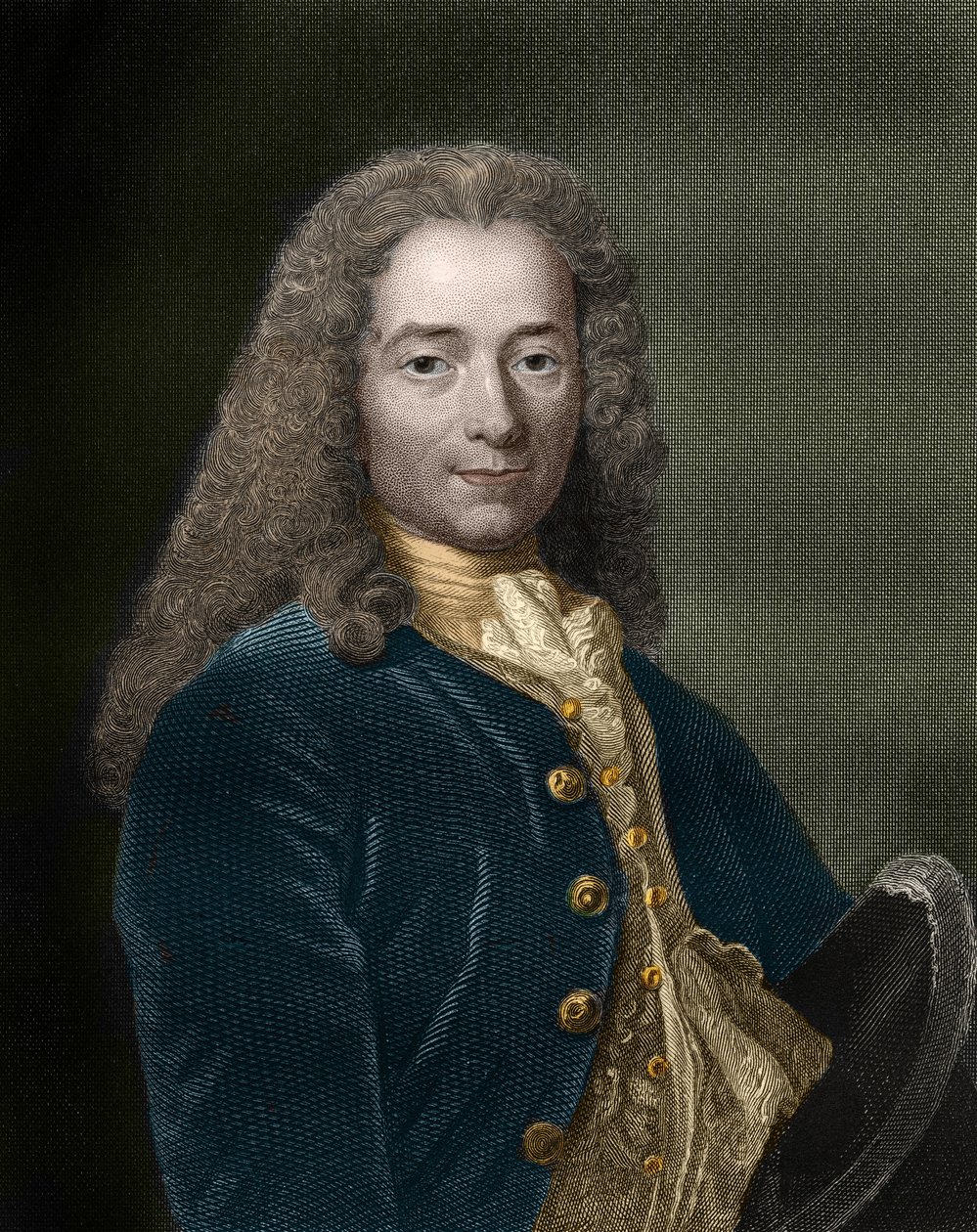صورة لفرنسوا ماري أرويه ، ديت فولتير (1694 - 1778) ، كاتب وفيلسوف فرنسي. بواسطة فنان غير معروف