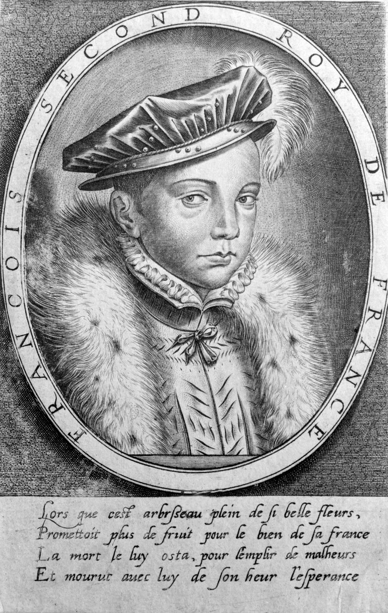 صورة لفرنسوا الثاني (1544-1560) ، ملك فرنسا. بواسطة فنان غير معروف