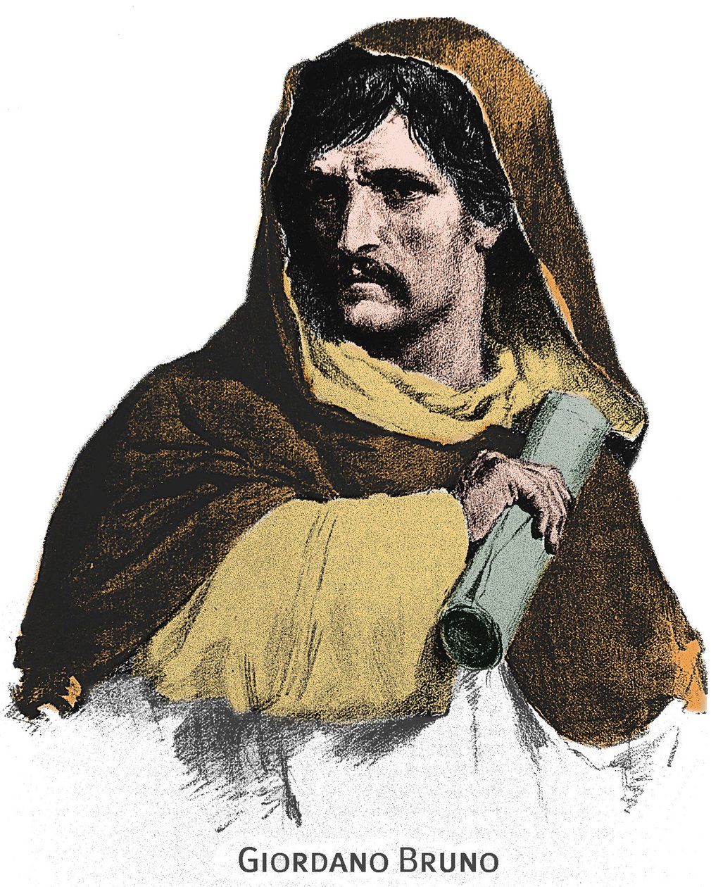صورة لجيوردانو برونو (1548-1600). بواسطة فنان غير معروف