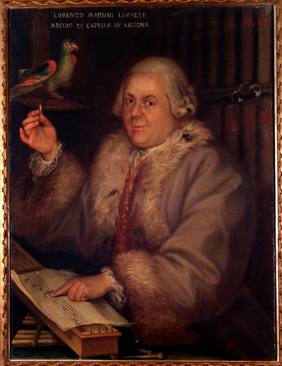 Portrait of Giovanni Lorenzo Mariani, italian composer (painting بواسطة فنان غير معروف