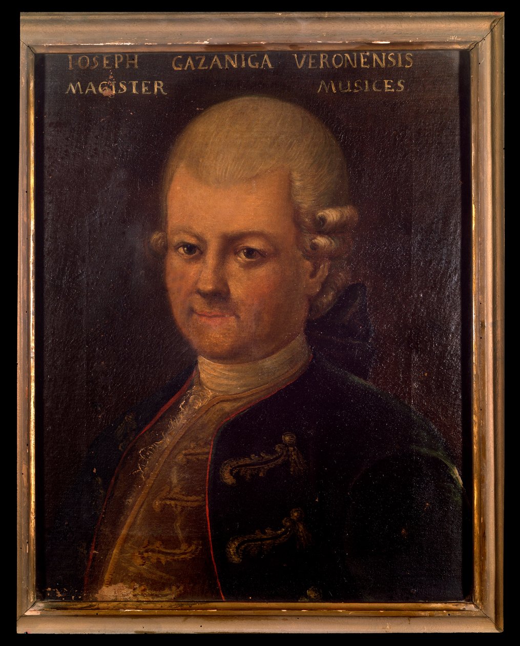 صورة جوزيبي جازانيجا (1743-1818) الملحن الإيطالي لوحة مجهولة. القرن ال 18. بولونيا ، متحف ببليوغرافي موسيقي مدني. بواسطة فنان غير معروف