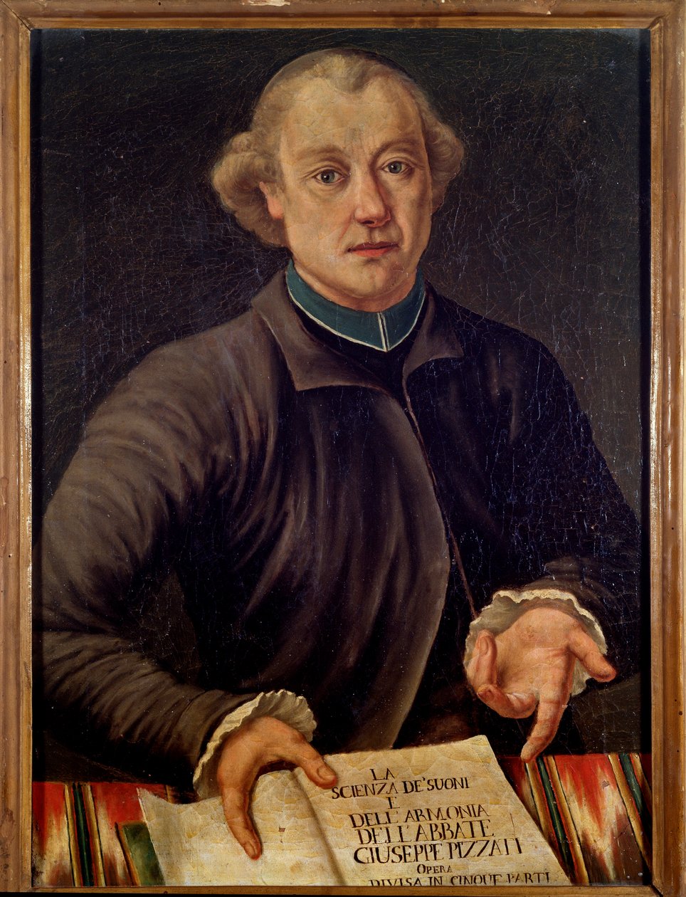 Portrait of Giuseppe Pizzati, italian music theorist (painting بواسطة فنان غير معروف