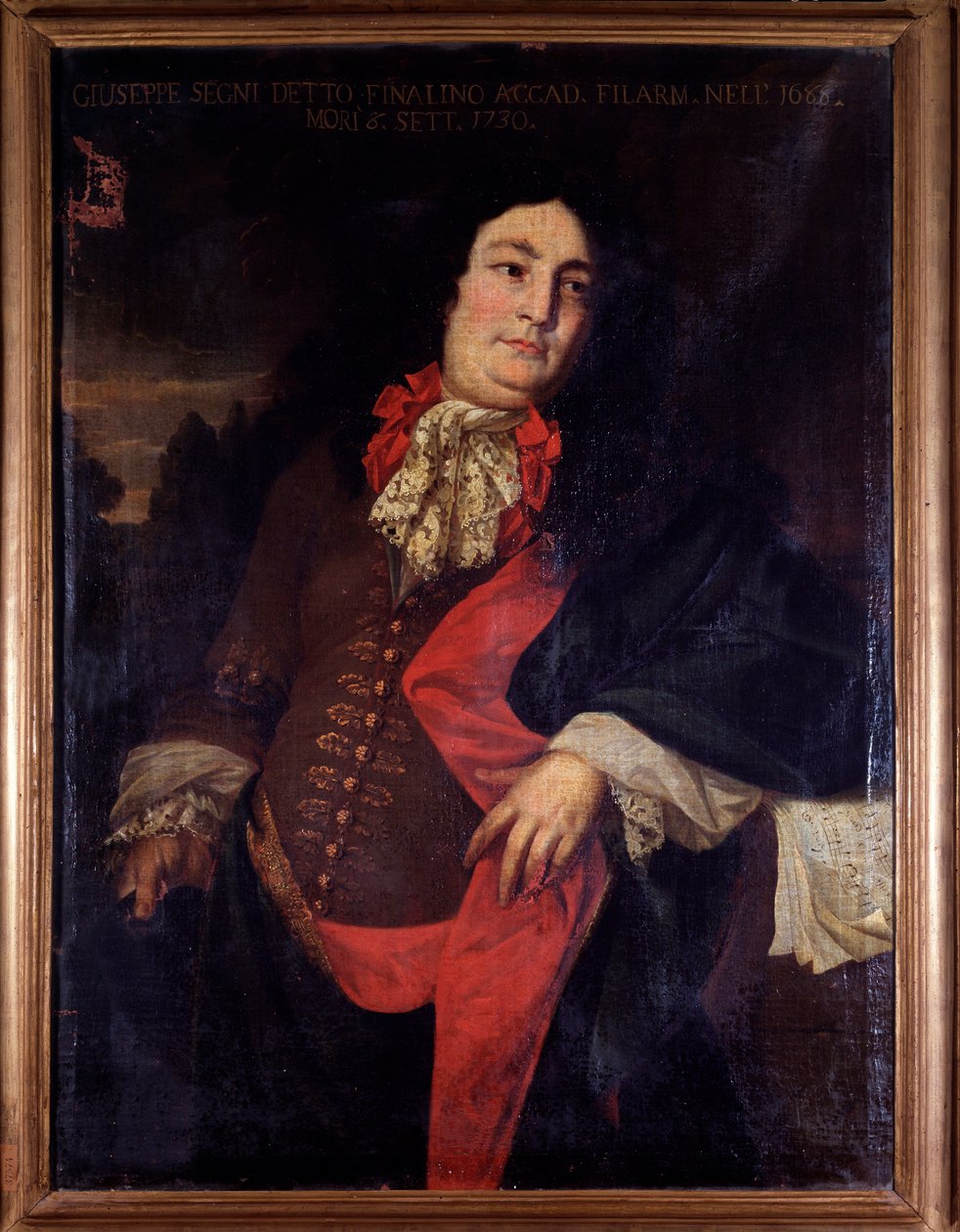 Portrait of Giuseppe Segni called il Finalino, italian castrato (painting بواسطة فنان غير معروف