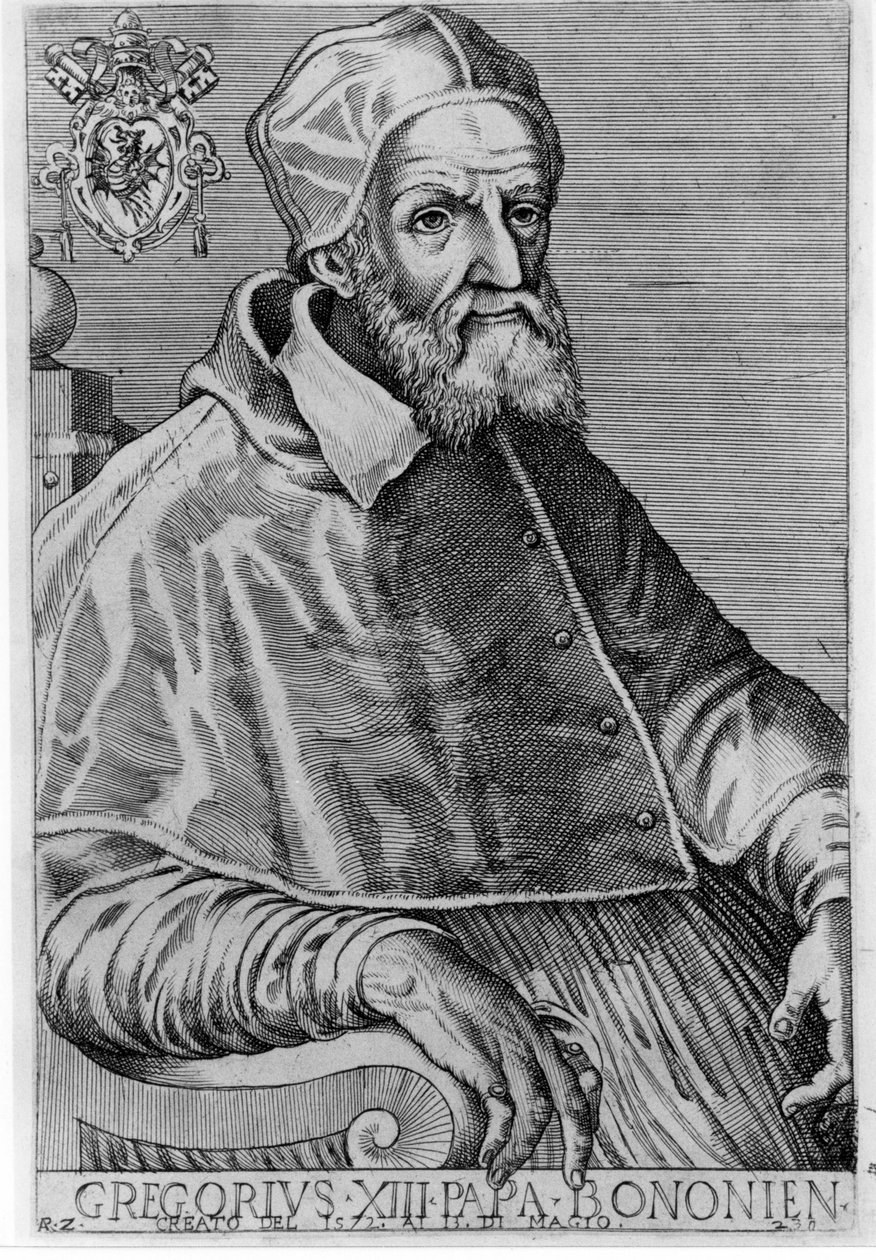 صورة لجريجوري الثالث عشر (1502-1585). بواسطة فنان غير معروف
