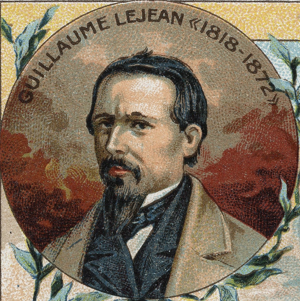 صورة لغيوم ليجان (1824-1871) رجل أدب ، جغرافي مسافر. بواسطة فنان غير معروف