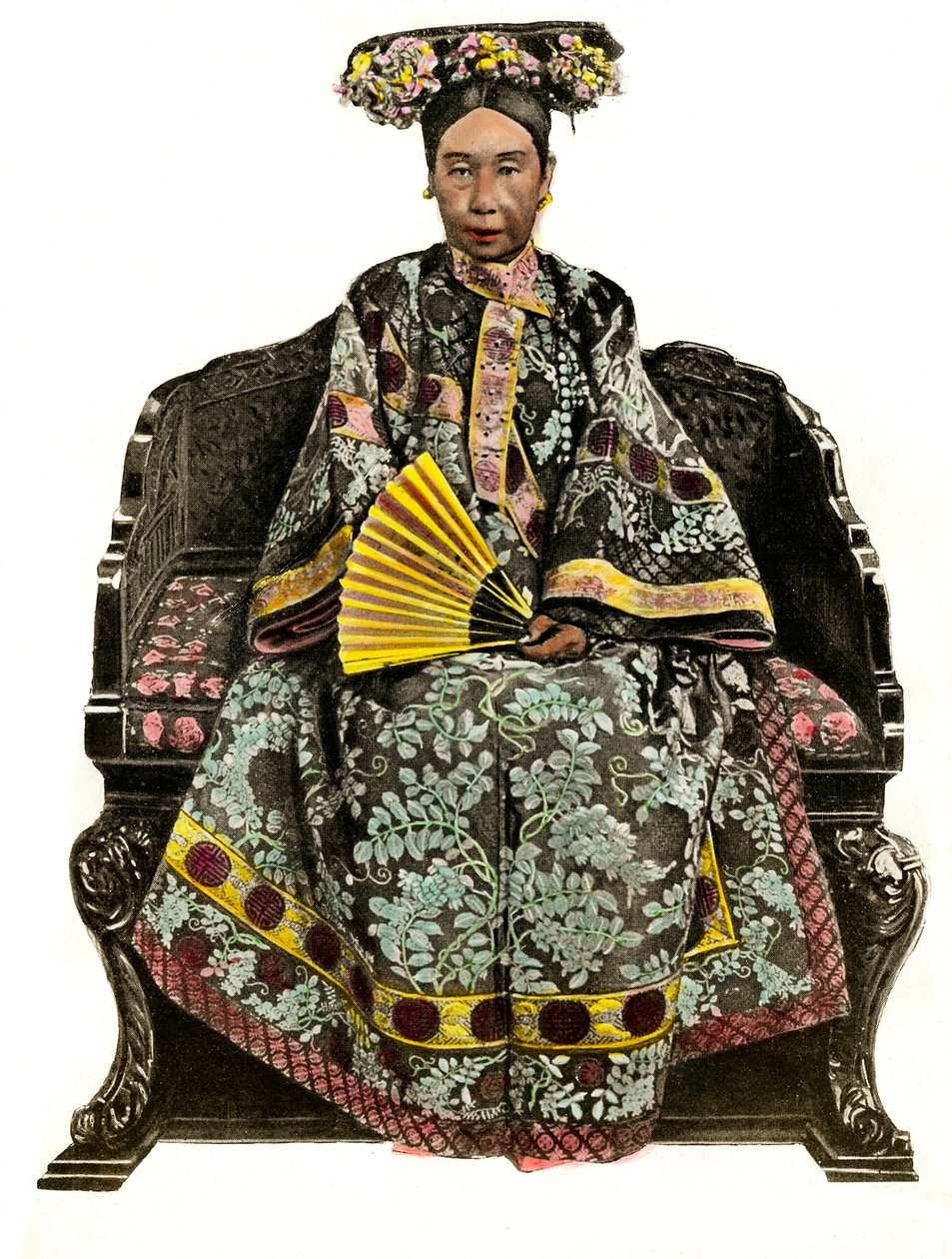 صورة لإمبراطورة الصين Tseu Hi (1834-1908) Cixi (أو Ts
