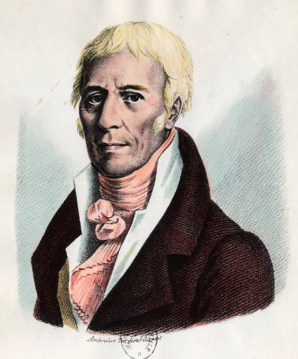 Portrait of Jean Baptiste Lamarck (1744-1829), French naturalist. Engraving of the 19th century. Private collection. بواسطة فنان غير معروف