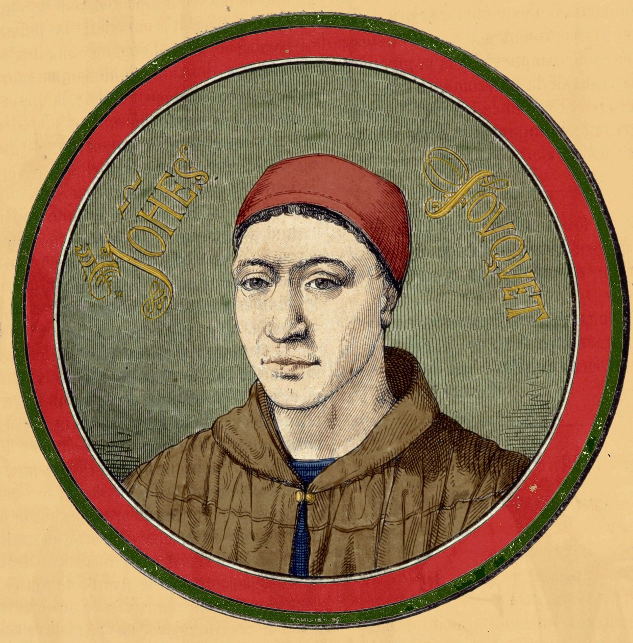 صورة جان فوكيه (رسام عصر النهضة الفرنسي المبكر ، حوالي 1420-1477). بواسطة فنان غير معروف