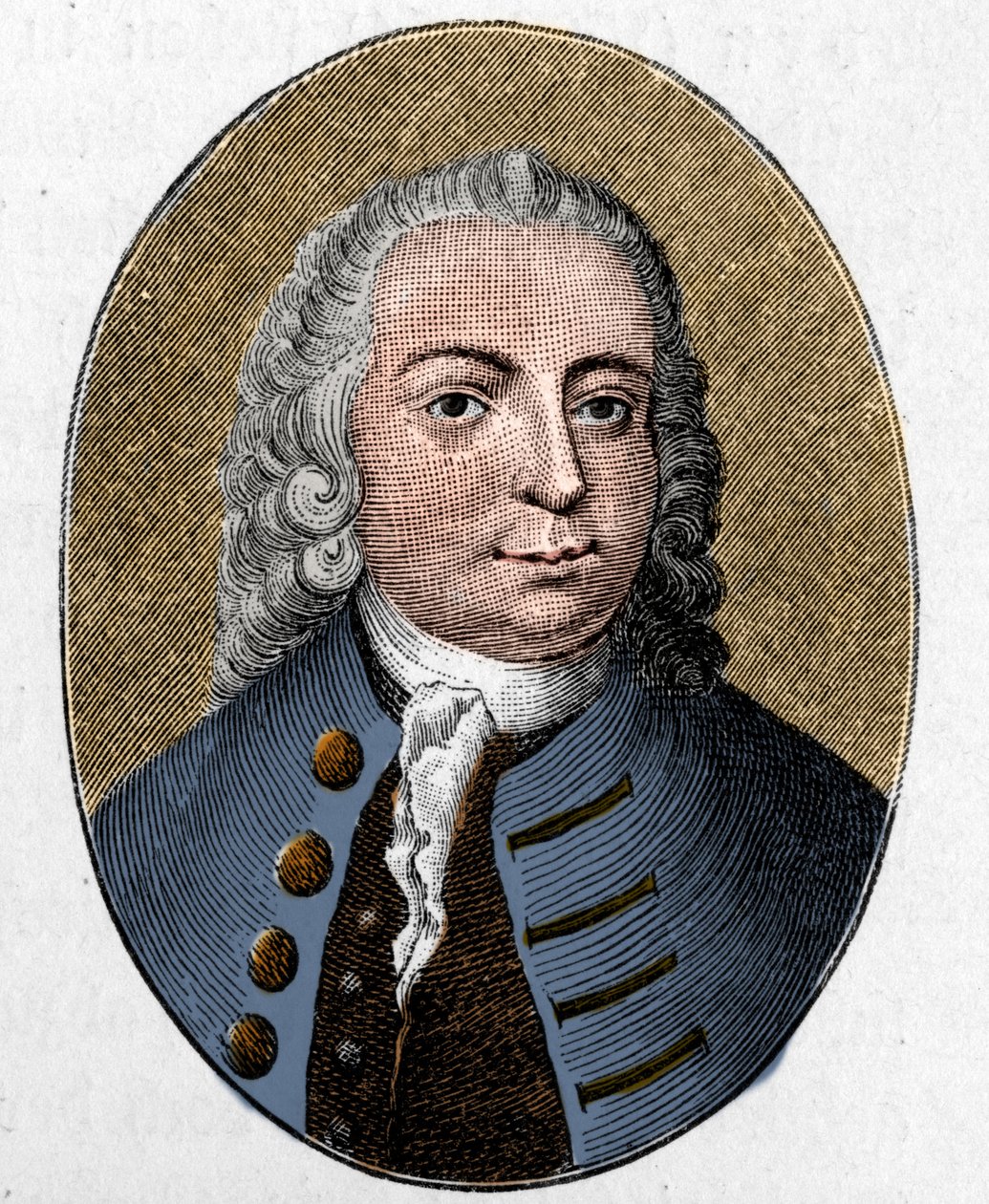 صورة يوهان كريستيان غونتر. شاعر ألماني (1695 - 1723). نقش. بواسطة فنان غير معروف