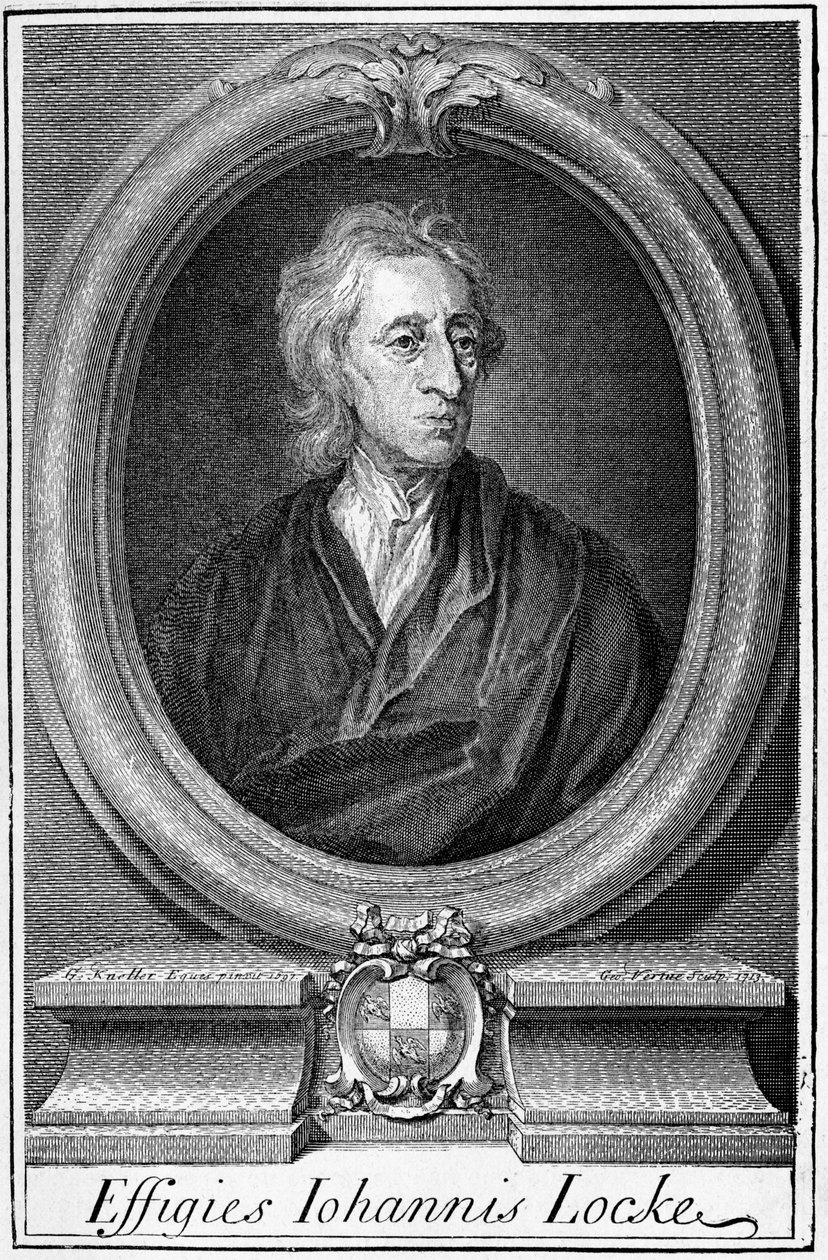 صورة جون لوك (1632 - 1704) ، الفيلسوف الإنجليزي. بواسطة فنان غير معروف