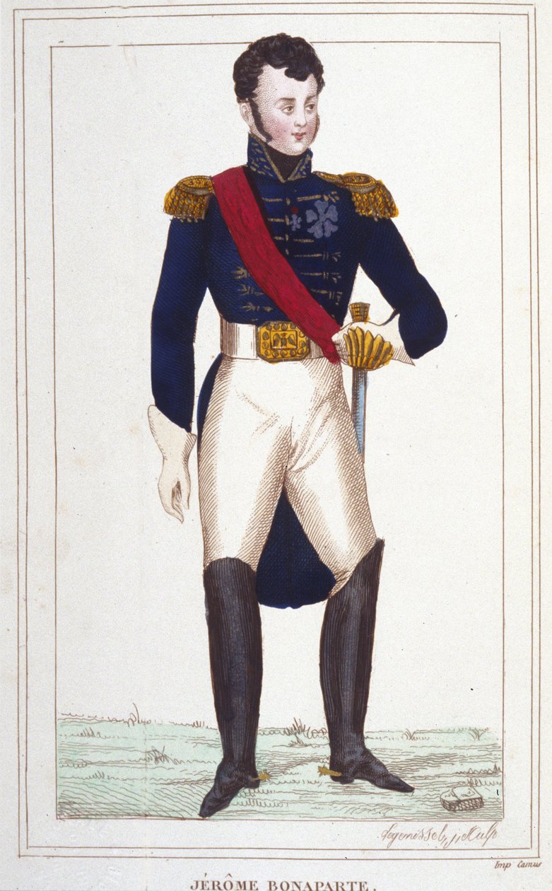 صورة لجيروم بونابرت 1784-1860 نقش 1830 بواسطة فنان غير معروف