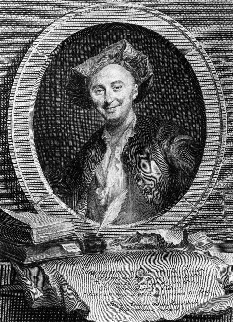 صورة لجوليان أوفراي دي لا ميتري (1709 - 1751) طبيب وفيلسوف فرنسي. بواسطة فنان غير معروف