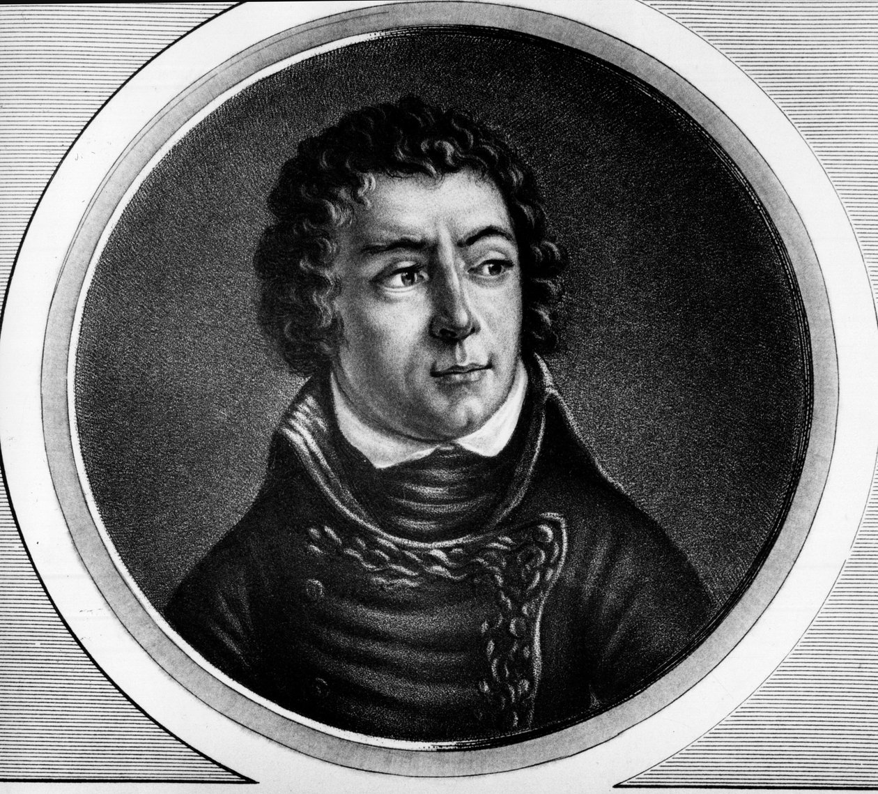 صورة لويس ألكسندر (لويس ألكساندر) برتييه (1753-1815) ، أمير نيوشاتيل ، ماريشال دي فرانس - نقش في "" مجموعة كاملة من اللوحات التاريخية للثورة الفرنسية ، في ثلاثة مجلدات "" بواسطة فنان غير معروف