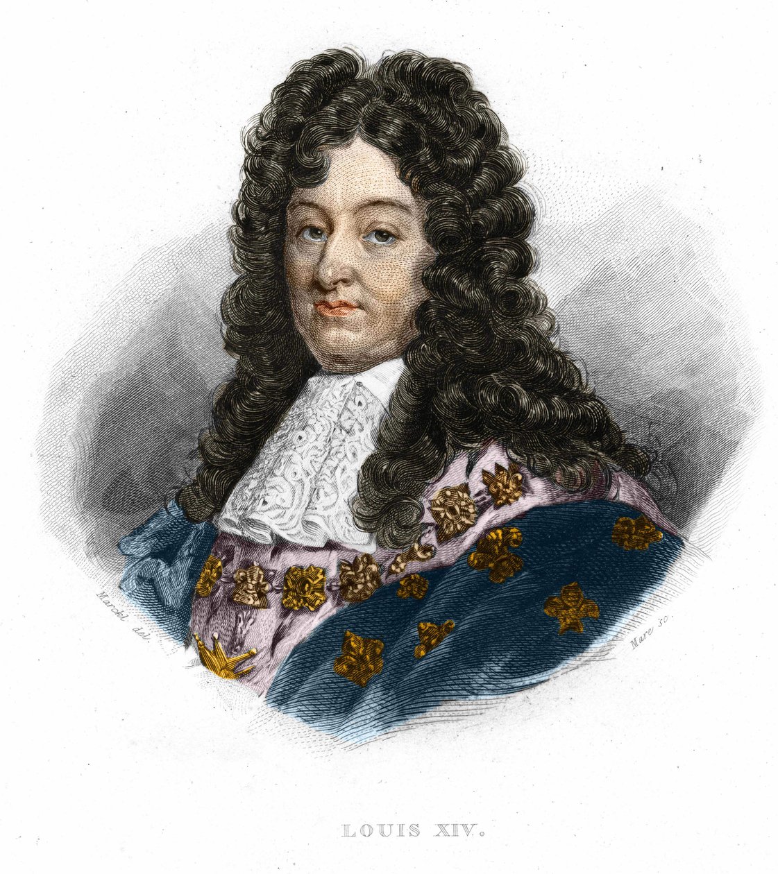 صورة لويس الرابع عشر (1638 - 1715) ، ملك فرنسا. بواسطة فنان غير معروف